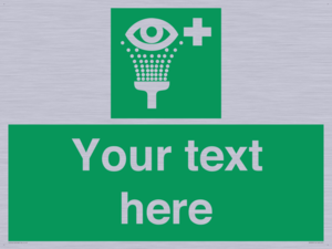 Custom Eye Wash Station Sign